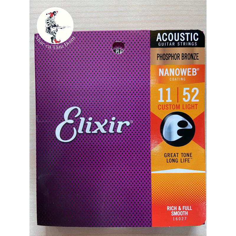 Dây đàn Guitar Acoustic - ELIXIR ACOUSTIC PHOSPHOR BRONZE 11-52 (16027 ...