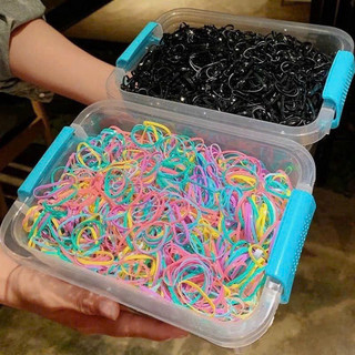 Chun Buộc Tóc Cho Bé Hộp 4000 Chun Buộc Tóc 🌸free ship🌸 Kèm Hộp Đựng Nhiều Màu Sắc