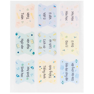 KLONG - Bộ nhãn dán phân trang Tab Sticker; MS: 721 🌻 DIY, BUJO phù hợp hssv sử dụng cho sổ còng, sổ planner