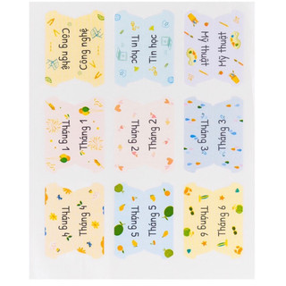 KLONG - Bộ nhãn dán phân trang Tab Sticker; MS: 721 🌻 DIY, BUJO phù hợp hssv sử dụng cho sổ còng, sổ planner