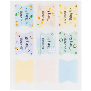 KLONG - Bộ nhãn dán phân trang Tab Sticker; MS: 721 🌻 DIY, BUJO phù hợp hssv sử dụng cho sổ còng, sổ planner
