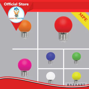 Bóng Đèn Led Bulb Tròn MPE 1,5W Ánh Sáng Nhiều Màu