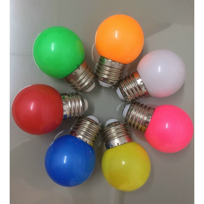 [MPE_Hàng Việt Nam] Bóng Đèn Led Bulb Tròn MPE 1,5W Ánh Sáng Nhiều Màu