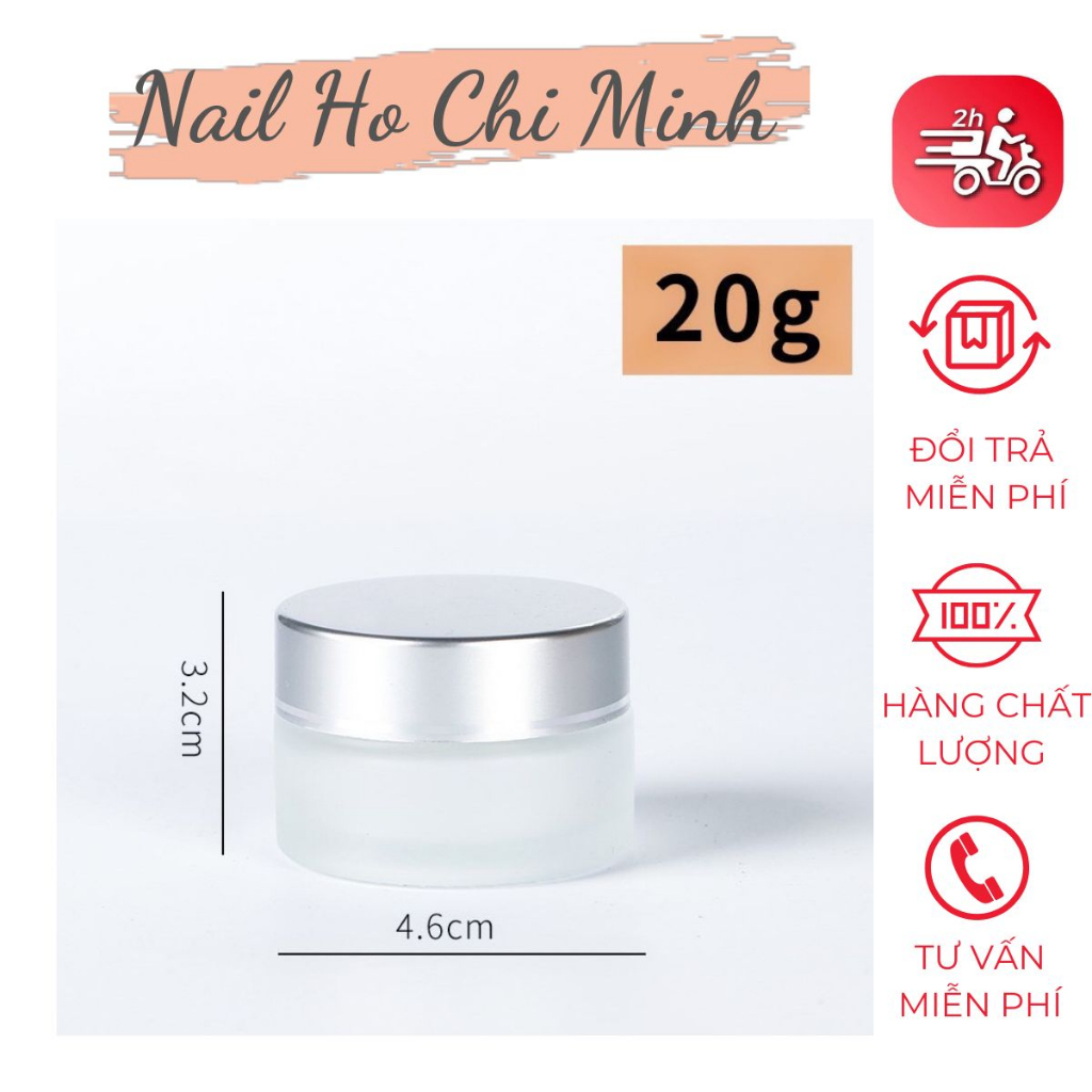 [GIÁ TỐT] Hũ Đựng Lưu Huỳnh Đắp Bột Móng - Dụng Cụ Chuyên Dụng Ngành Nail