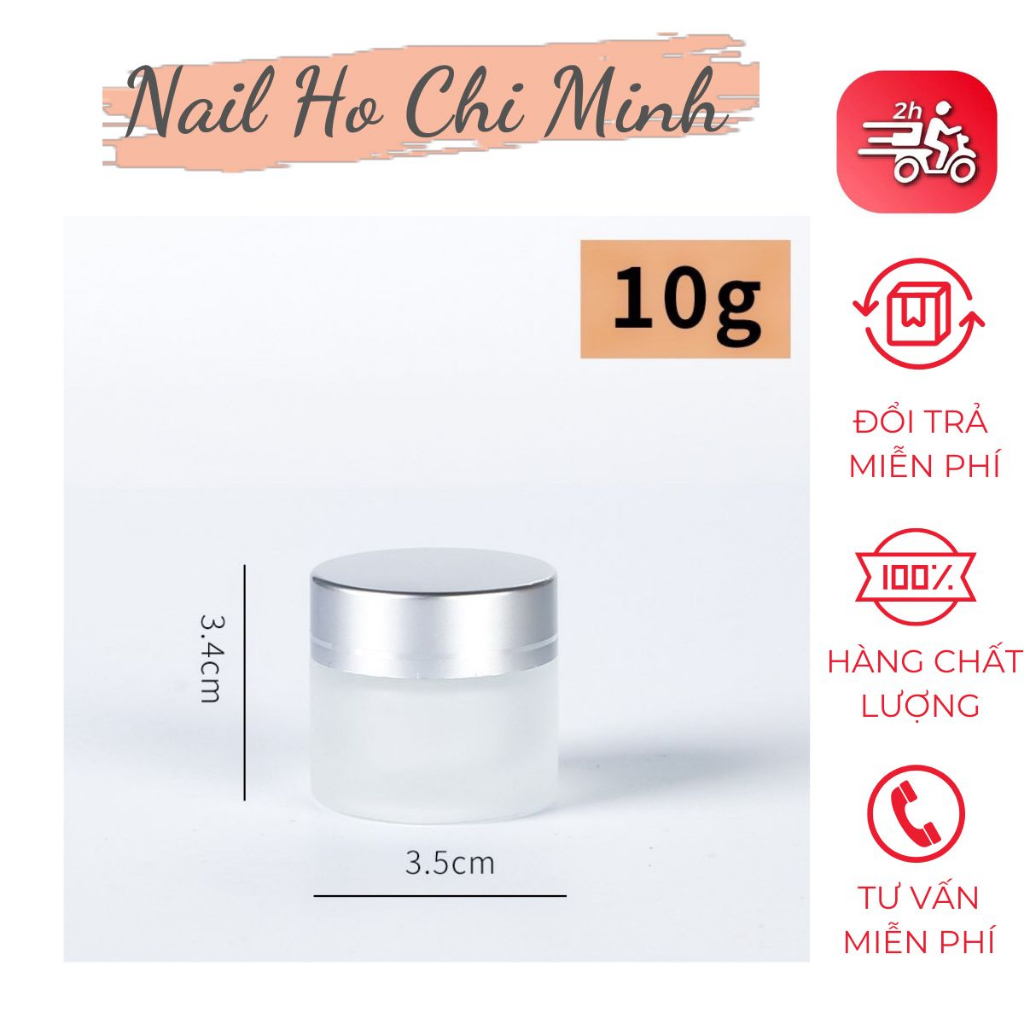 [GIÁ TỐT] Hũ Đựng Lưu Huỳnh Đắp Bột Móng - Dụng Cụ Chuyên Dụng Ngành Nail