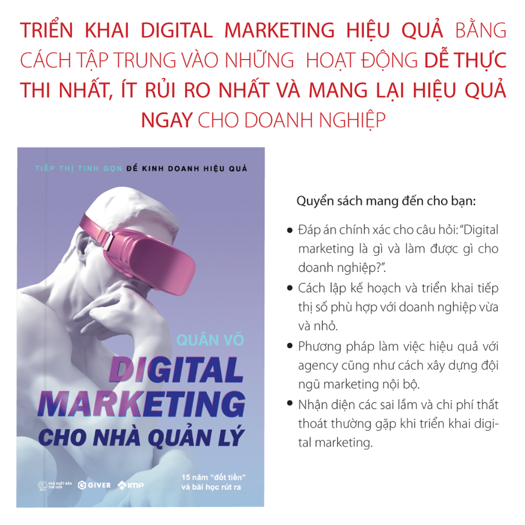 Ảnh Sách - Digital Marketing Cho Nhà Quản Lý - Tiếp Thị Tinh Gọn Để Kinh Doanh Hiệu Quả 2