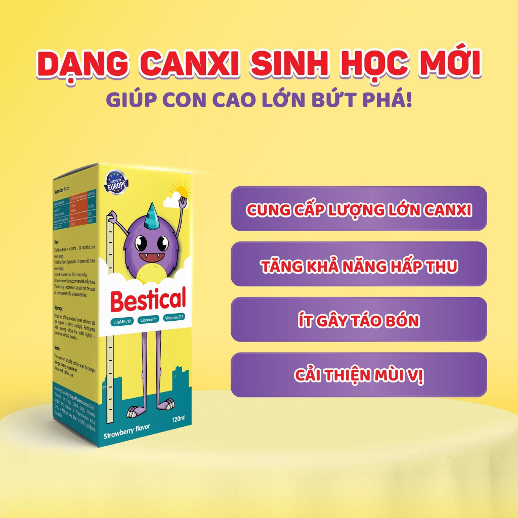 Canxi Sinh HỌc Bestical HỘp 120ml Shopee Việt Nam