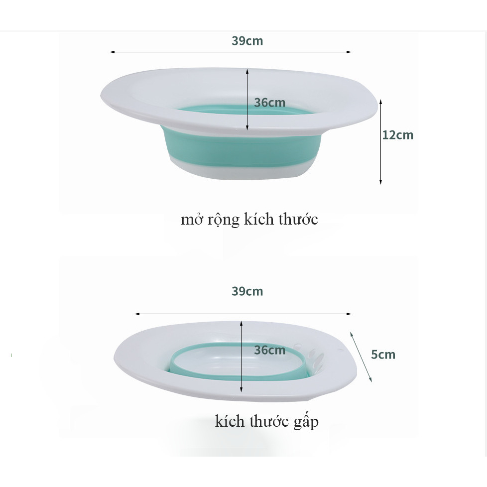 CHẬU XÔNG RỬA VÙNG KÍN GẤP GỌN CHO BÀ BẦU, MẸ MỚI SINH