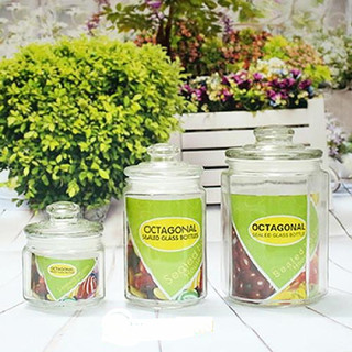 Lọ thủy tinh đựng gia vị kiểu lục giác 260ml, 380ml, 550ml,900 ml
