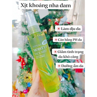 Xịt khoáng Lô Hội Aspasia Moist Up Face Mist Dưỡng Ẩm Căng Bóng Da 150ml Hàn Quốc - Bebeau