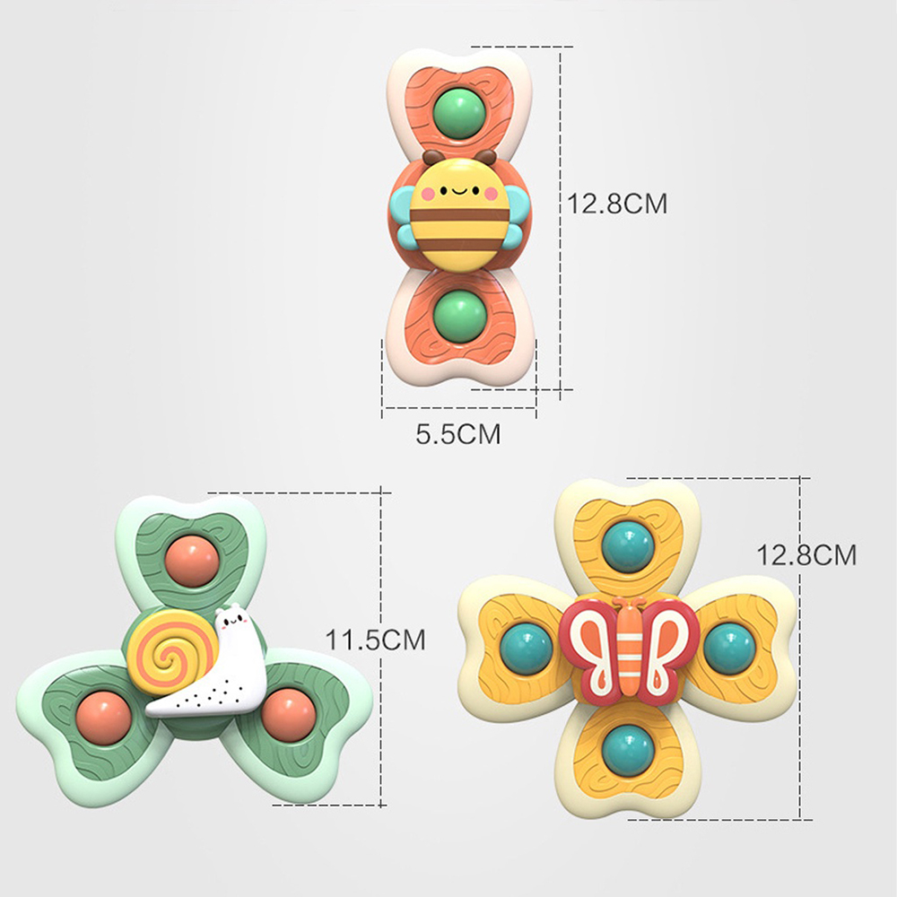 Đồ Chơi Con Quay Spinner Hình Côn Trùng Ốc Sên Con Bướm Con Ong Đầy Màu Sắc Vui Nhộn Cho Bé  - Đồ Chơi Cho Bé PUKAPI