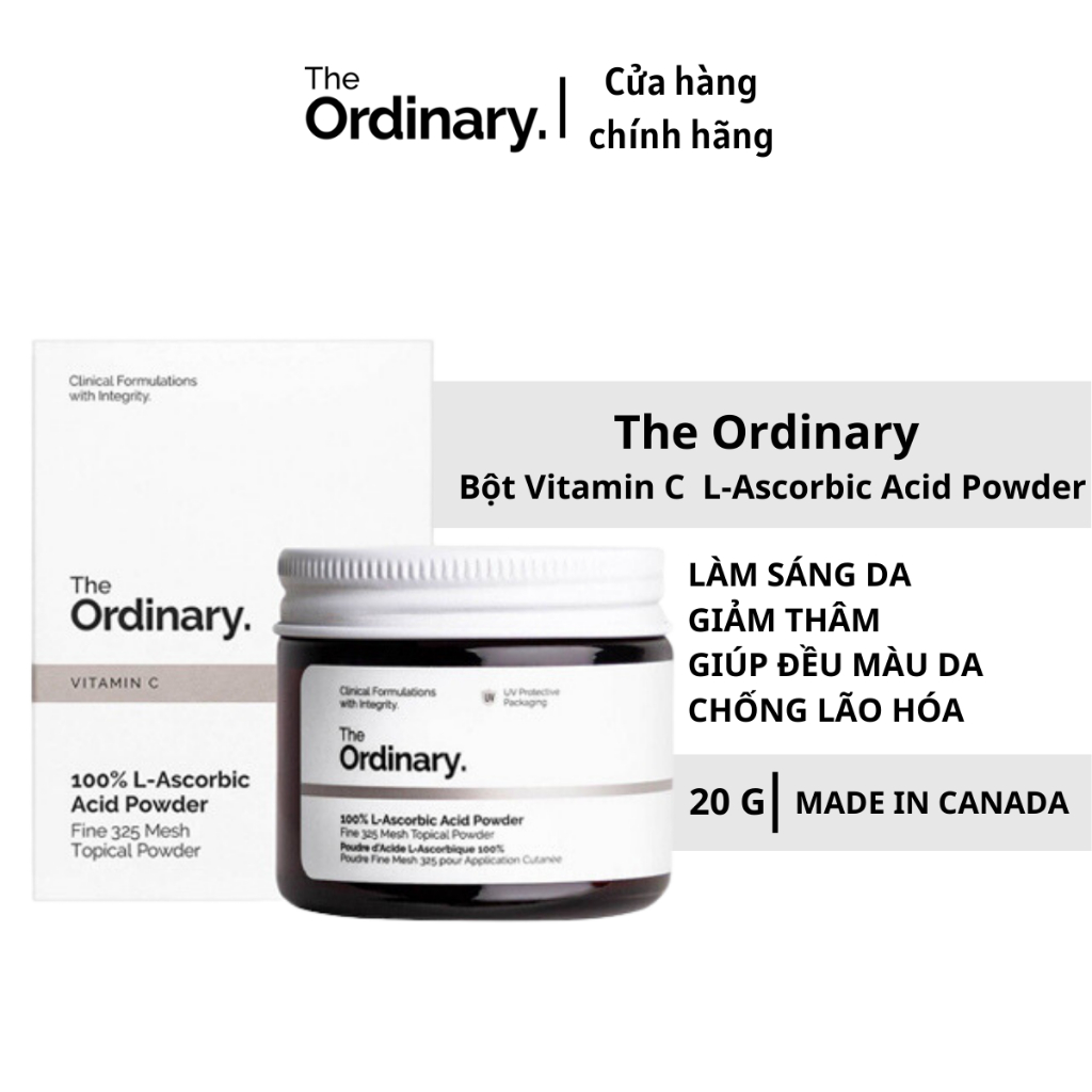 Bột Vitamin C The Ordinary 100% L-Ascorbic Acid Powder | Shopee Việt Nam