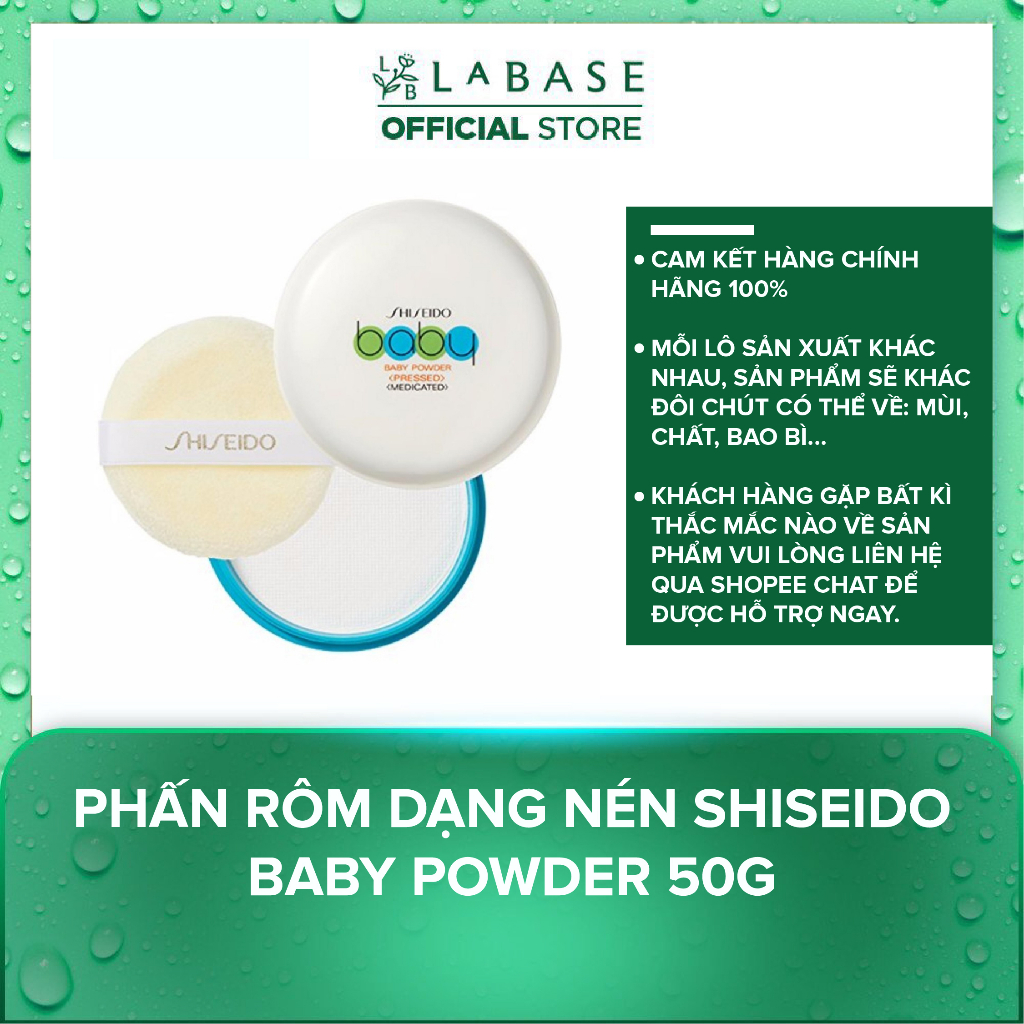 Phấn rôm dạng nén Shiseido Baby Powder 50g | Shopee Việt Nam