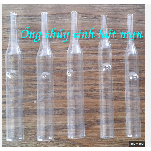 Ống Hút Mụn, Ống Thuỷ Tinh Dùng Thay Thế Cho Máy Hút Mụn 5in1, Loại Dày Khố Vỡ Sử Dụng An Toàn