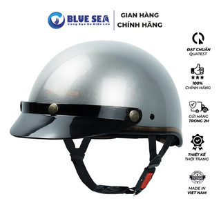 Mũ bảo hiểm 1/2 đầu, nửa đầu BLUESEA A366 - Sơn Bóng - Thời trang - Freezise - Chính hãng