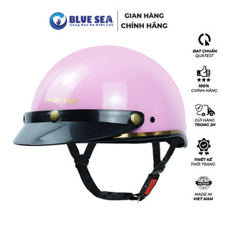 Mũ bảo hiểm 1/2 đầu, nửa đầu BLUESEA A366 - Sơn Bóng - Thời trang - Freezise - Chính hãng
