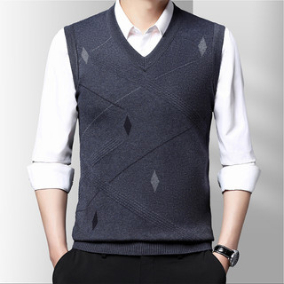 Áo Ghi Lê Len Nam Cổ V Màu Trơn Phong Cách Hàn Quốc AL41