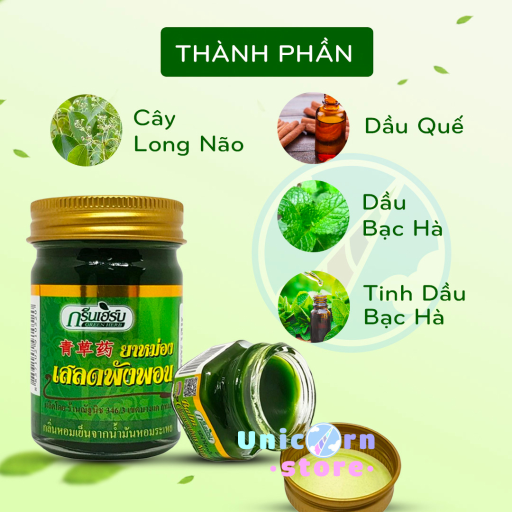 Dầu Cù Là Thơm Clinacanthus Nuthans Green Herb Thái Lan