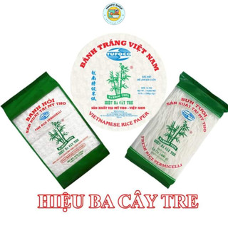 Bánh tráng tròn truyền thống Hiệu Ba Cây Tre 250g Size 22cm - Hàng chất lượng chuẩn nhập khẩu