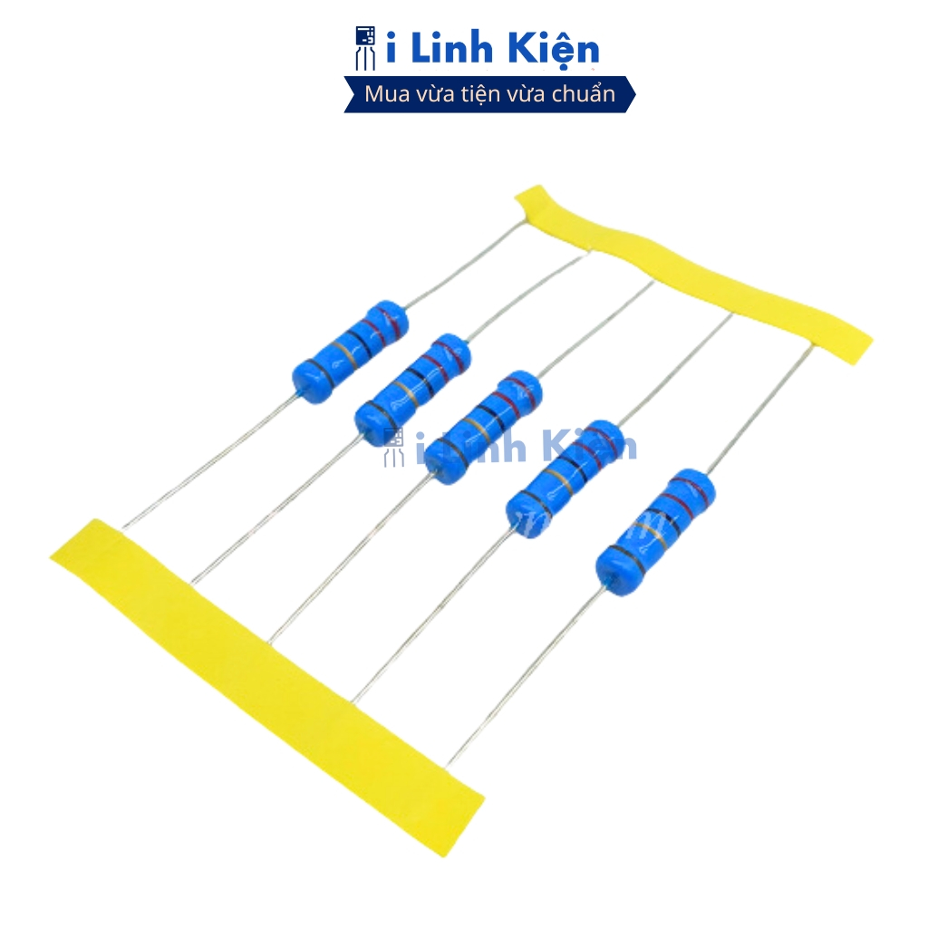 Điện trở vạch 1R-910K 1W 1% chân đồng chính hãng combo 20 con ilinkien