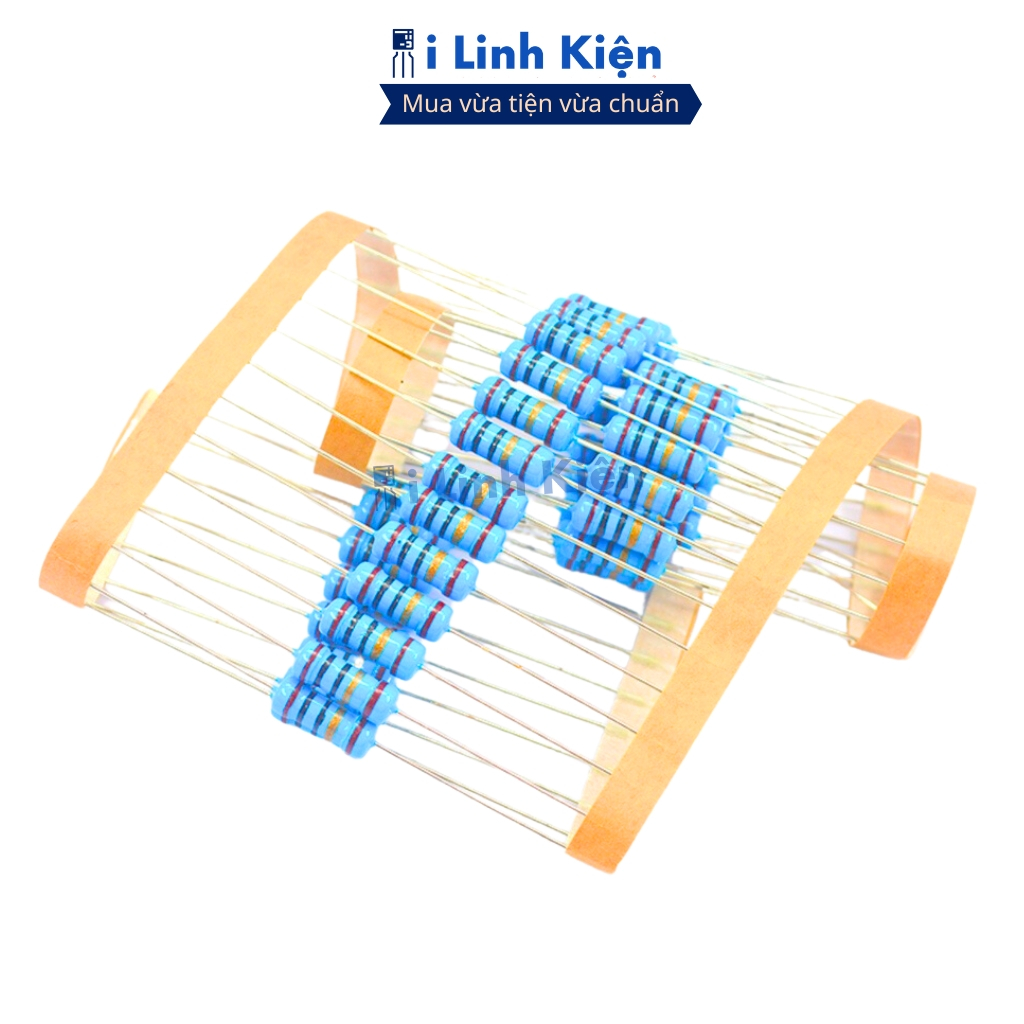 Điện trở vạch 1R-910K 1W 1% chân đồng chính hãng combo 20 con ilinkien