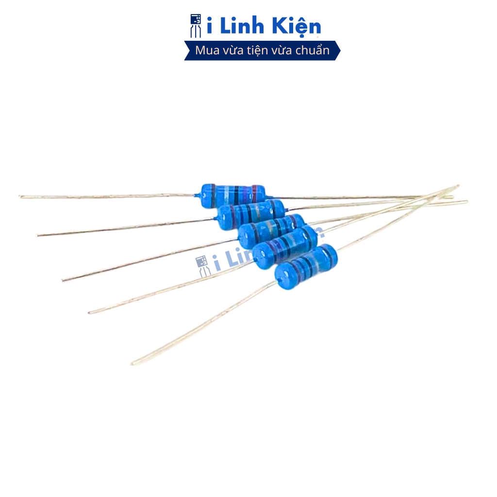 Điện trở vạch 1R-910K 1W 1% chân đồng chính hãng combo 20 con ilinkien