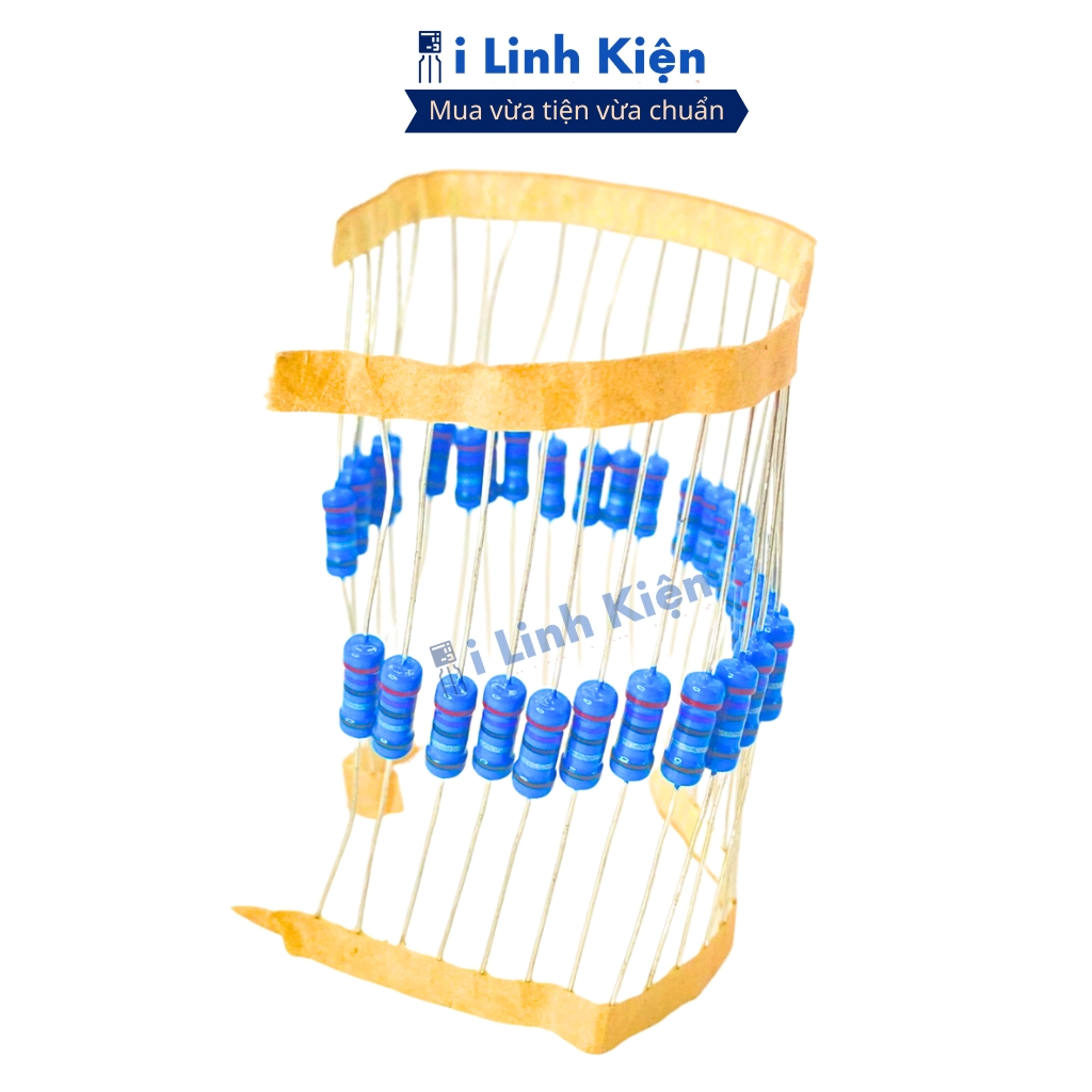 Điện trở vạch 1R-910K 1W 1% chân đồng chính hãng combo 20 con ilinkien