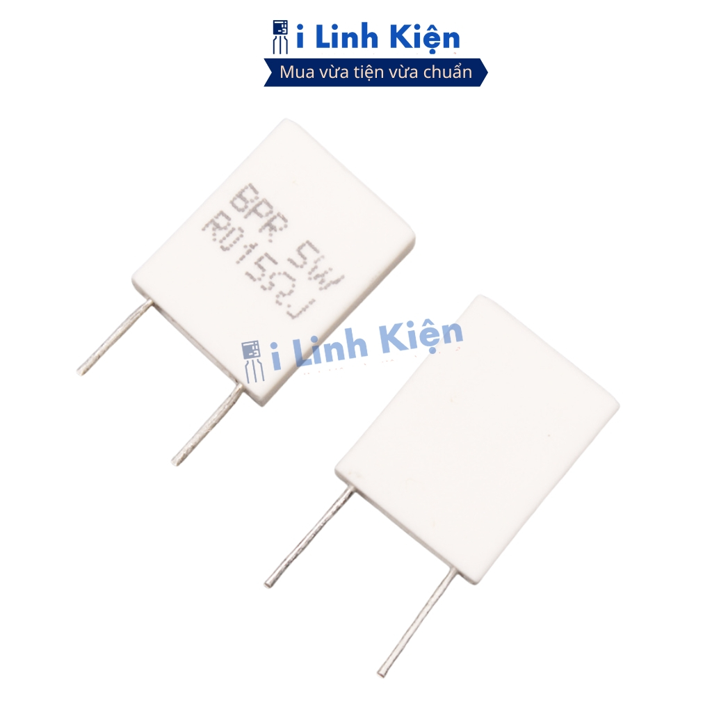 Điện trở sứ 5W 0.05R-0.5R 5% BPR56 chân đứng ilinhkien