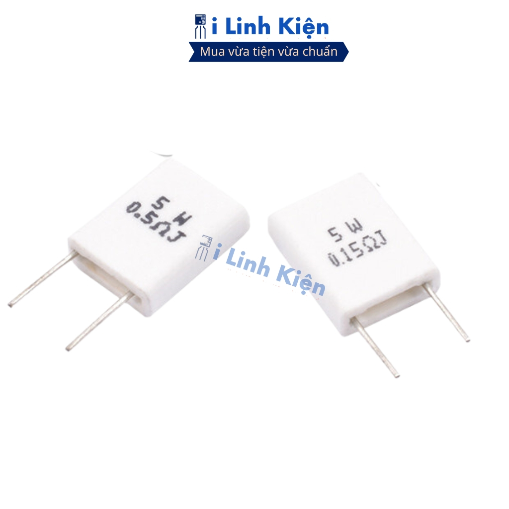 Điện trở sứ 5W 0.05R-0.5R 5% BPR56 chân đứng ilinhkien