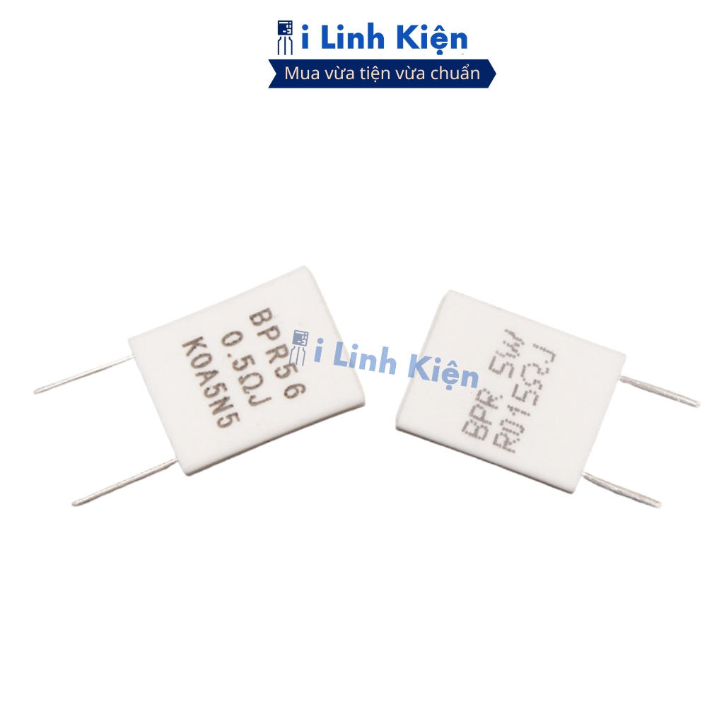 Điện trở sứ 5W 0.05R-0.5R 5% BPR56 chân đứng ilinhkien
