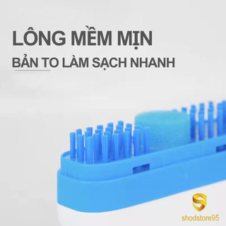 Bàn chải bọt vệ sinh giày, dung tích 80ml, dễ sử dụng, làm sạch, bảo dưỡng giày