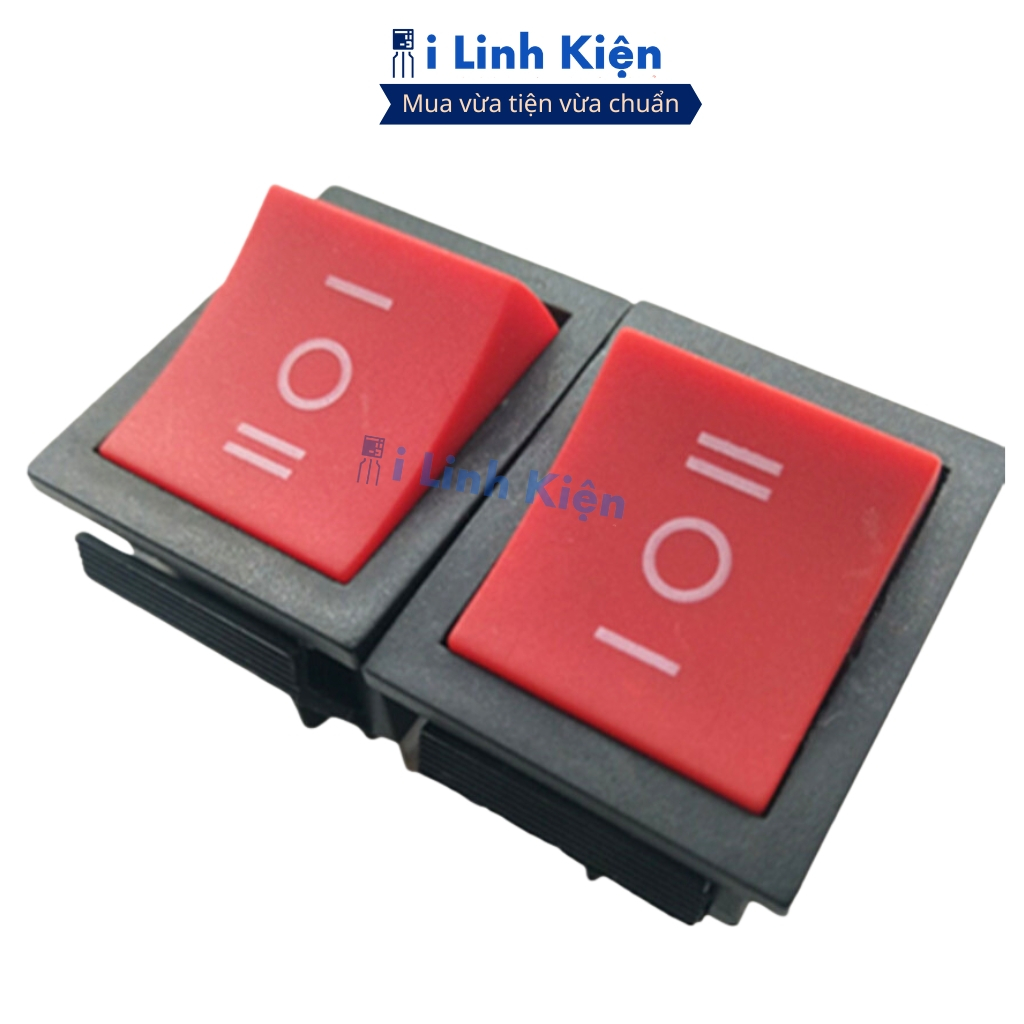 Công tắc bập bênh 6 chân KCD4 250V/15A 3 chế độ 25x31mm đảm bảo chất lượng ilinhkien.