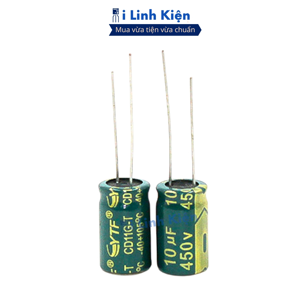 Tụ hóa 4.7UF 10UF 450V chính hãng đảm bảo chất lượng ilinhkien.