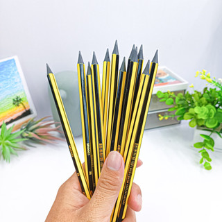 Hộp 12 Bút Chì 2B MONDEZ, Bút Chì Gỗ Đen Kèm Tẩy Nét Bút Mịn, Chì Đậm Dùng Cho Bé Tập Viết  M10001