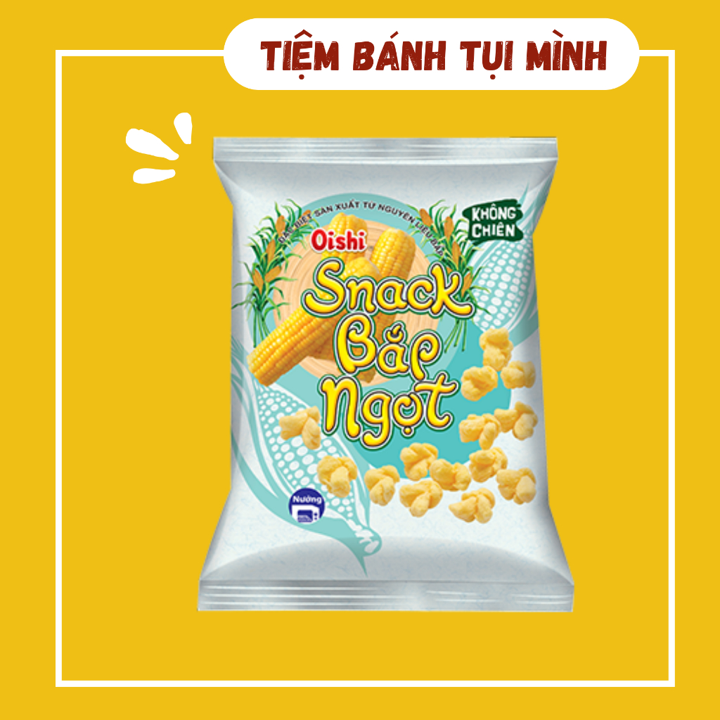 Bánh Snack Bắp Ngọt Oishi, đồ ăn vặt | Shopee Việt Nam
