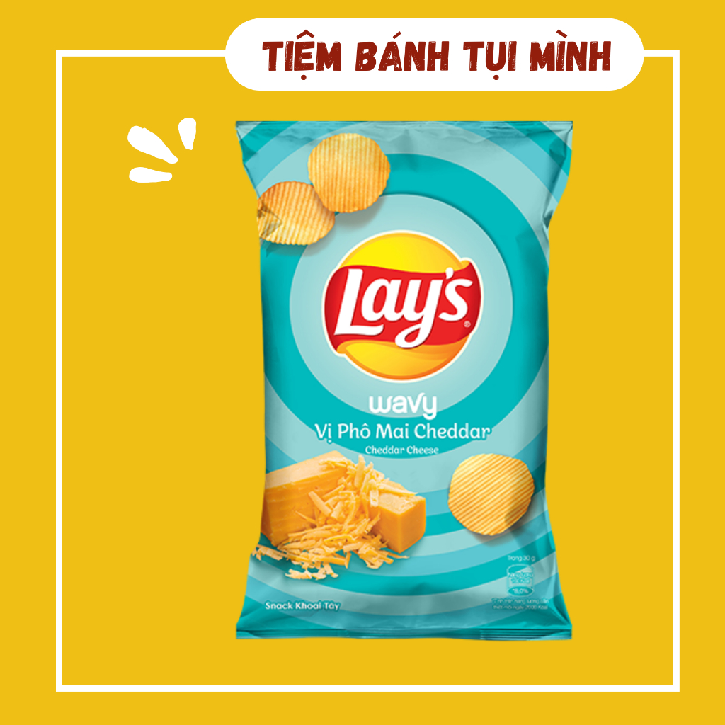 [5 GÓI] Bánh Snack Lays Vị Phô Mai Cheddar, đồ ăn vặt | Shopee Việt Nam