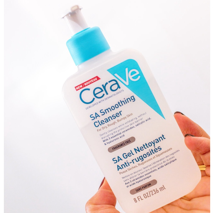 Ảnh Sữa rửa mặt CeraVe SA Smoothing Cleanser cho da nhạy cảm 236ml - ajaskinlab 4