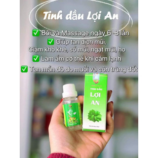 Chai tinh dầu bôi Lợi An  thoa ngạt mũi, sổ mũi cho bé + quà