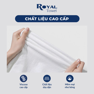 Khăn Tắm Nén Du Lịch Royal Towel 70x140cm Sợi Viscose Tiện Lợi, Dày Dặn, Thấm Hút Tốt, Kháng Khuẩn