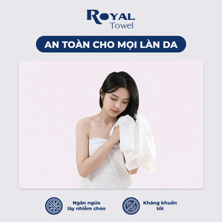 Khăn Tắm Nén Du Lịch Royal Towel 70x140cm Sợi Viscose Tiện Lợi, Dày Dặn, Thấm Hút Tốt, Kháng Khuẩn