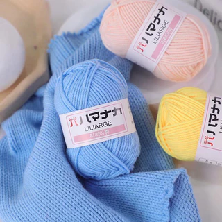 Cuộn Len Milk Cotton Ladyco Hàn Quốc 25gr Gồm 63 Màu, Cuộn Len Móc Dành Cho Người Mới Bắt Đầu