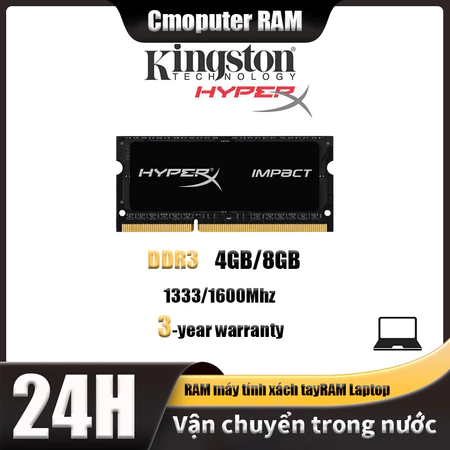 (địa phương)Laptop Ram DDR3 DDR3L 4GB 8GB Kingston Hyperx Notebook RAM 1.35V 1.5V 1600MHZ SODIMM Memory