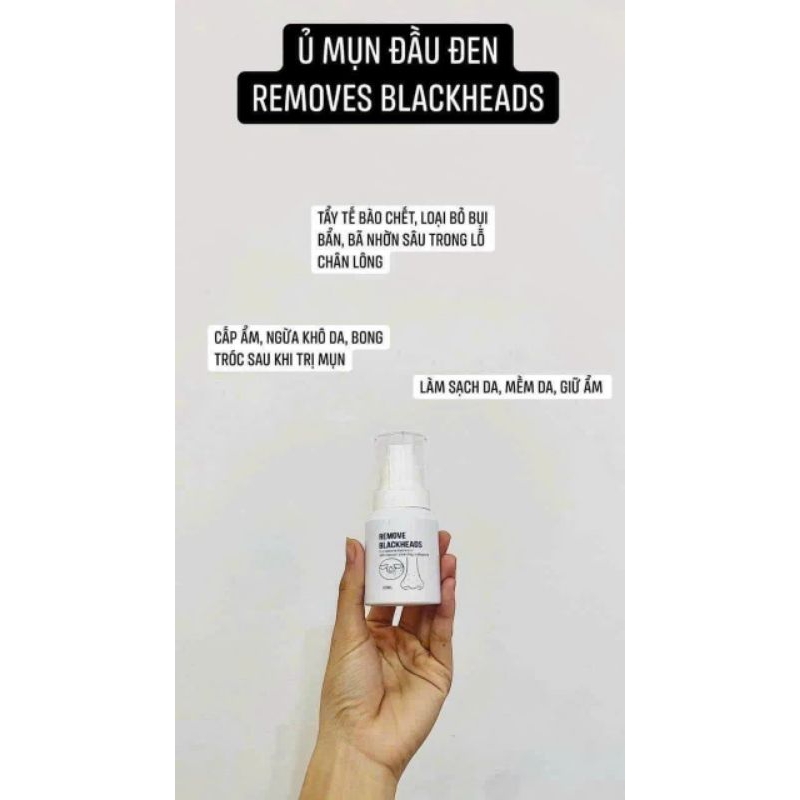 Ủ mụn đầu đen, mụn cám Remove Blackheads chai 50ml