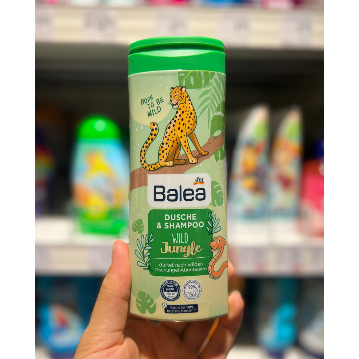 Balea] Sữa Tắm & Dầu Gội Trẻ Em Wild Jungle (nội địa Đức) 300ml - Kinder Dusche & Shampoo Wild Jungle | Shopee Việt Nam