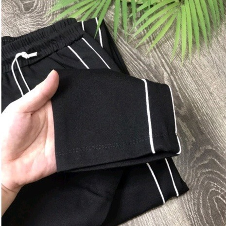 Quần thể thao UNISEX 2 sọc vải poly xịn co giãn cực tốt
