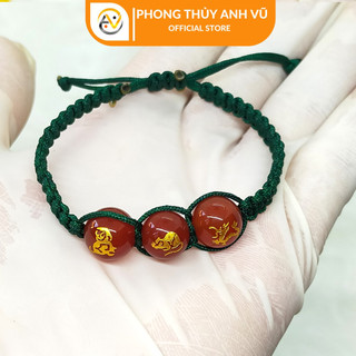 Vòng chỉ may mắn thân tý thìn - Vòng tam hợp quý nhân quý thần - Bảo hành 12 tháng