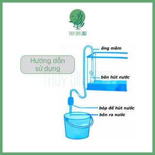 Dụng Cụ Hút Cặn Hồ Cá Đa Năng - Bơm Tay Thay Nước