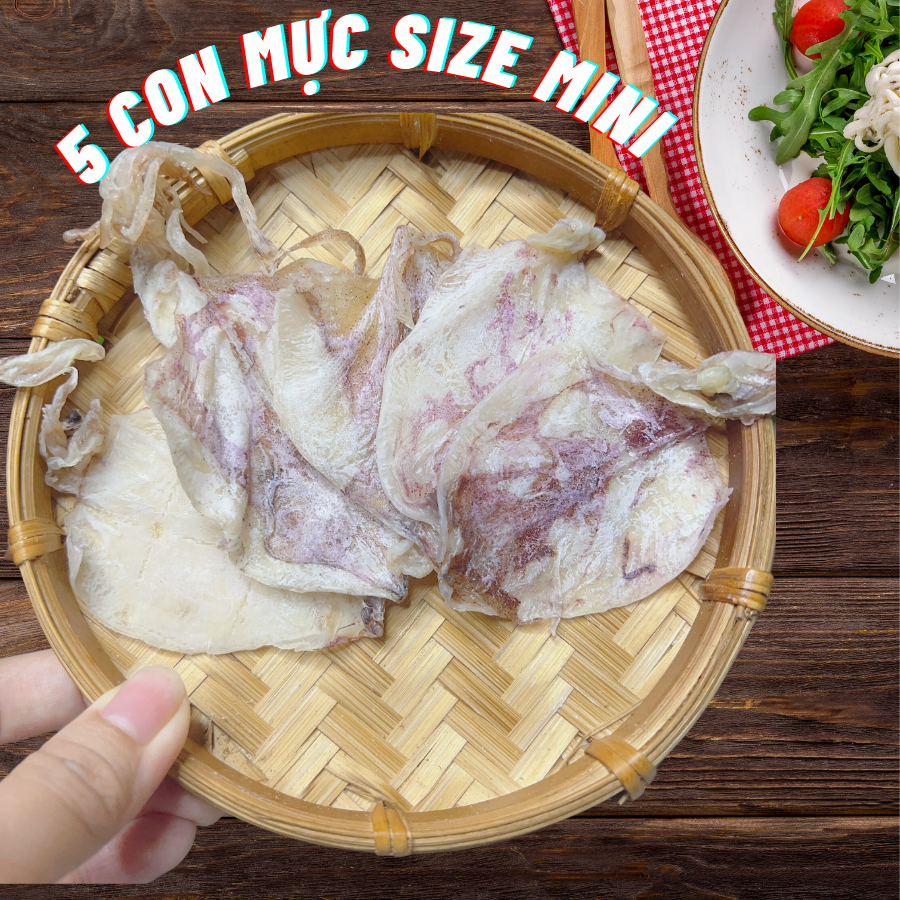 Combo 5 con Khô mực đồng tiền Song Minh nấu súp, rim me thơm ngọt size ...