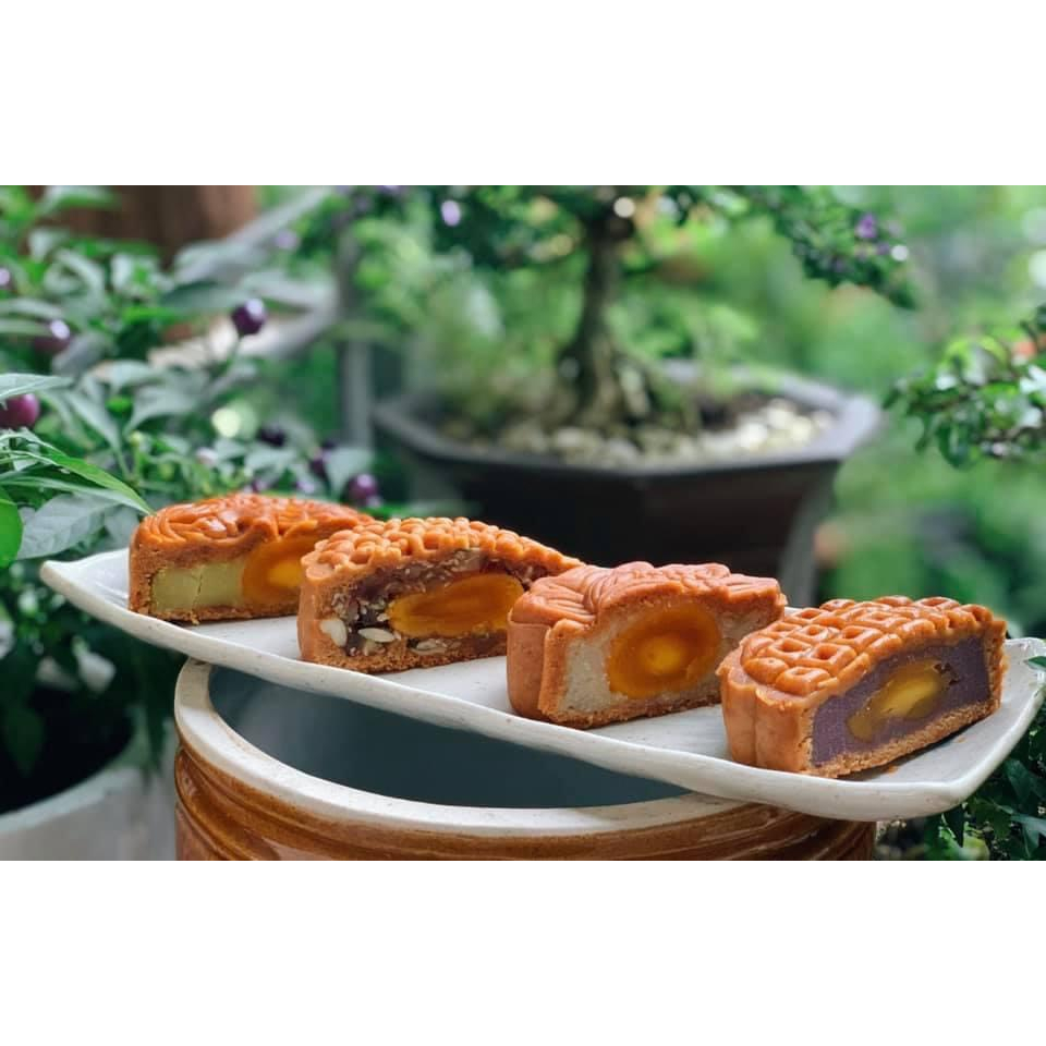 Combo 4 bánh - Bánh tr.u.ng thu có trứng nhân HEALTHY cao cấp quà tặng ...