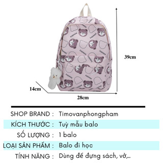 Balo Đi Học Đơn Giản Thời Trang Basic Trơn Phong Cách Hàn Quốc Ulzzang TV31-43